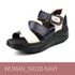 [Dr.K] รองเท้าแตะผู้หญิง S9100 NAVY-รองเท้าแตะพร้อมส่วนรองรับส่วนโค้ง, รองเท้าเดินสําหรับบรรเทาอาการปวดเท้าและส้นเท้า-ผลิตในเกาหลี